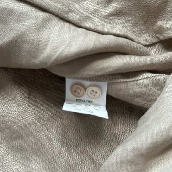 Sovere Button Down Long Sleeve Shirt Dress #374N - Picture 3 of 3